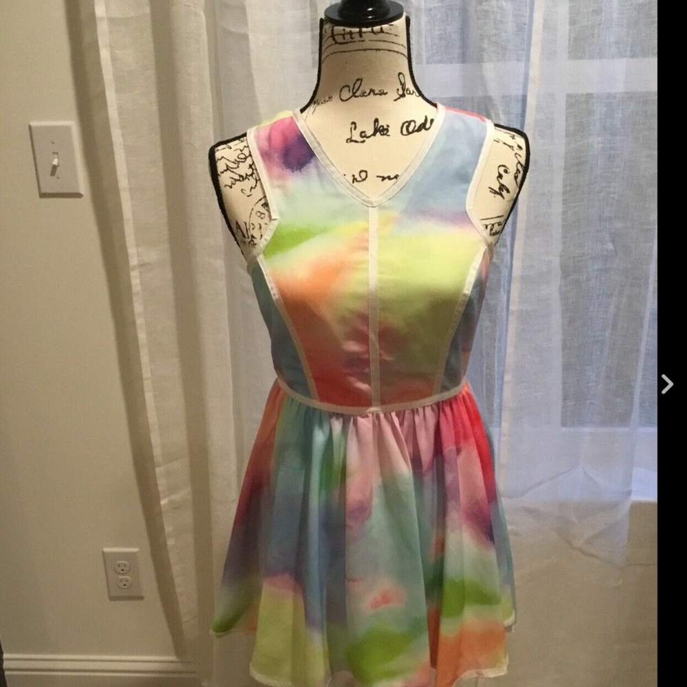 Tobi VGUC Rainbow Tie Dye Dress S